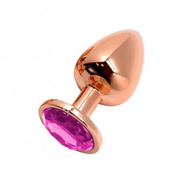   Wooomy Tralalo Rose Gold Metal Plug MAGENTA L (SO7425)