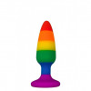 Wooomy Hiperloo Silicone Rainbow Plug S (SO7424) - зображення 1