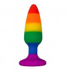 Wooomy Hiperloo Silicone Rainbow Plug L (SO7434) - зображення 1