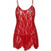 Leg Avenue Пеньюар  Rose Lace Flair Chemise Red One Size (SO9101) - зображення 4