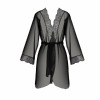 Passion AMBERLY PEIGNOIR black 4XL/5XL - Passion (SO7053) - зображення 6