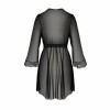 Passion AMBERLY PEIGNOIR black 4XL/5XL - Passion (SO7053) - зображення 7