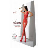 Passion Бодістокінг із крилами  BS098 One Size red - зображення 5