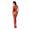 Passion Бодістокінг з безліччю бретелів  BS095 One Size red - зображення 9