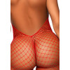 Leg Avenue Бодістокінг  Racer neck bodystocking Red - зображення 5