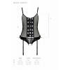 Passion NESSY CORSET black XXL/XXXL - (SO8456) - зображення 7