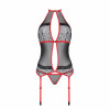 Passion SATARA CORSET red L/XL (SO8478) - зображення 4