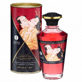   Shunga APHRODISIAC WARMING OIL со вкусом клубничного вина 100 мл (SO2497)