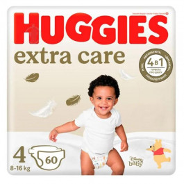 Huggies Extra Care Mega 4, 60 шт