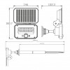 Horoz Electric Прожектор світлодіодний на сонячній батареї SPARROW-16 10W 6400K (068-022-0016-010) - зображення 3