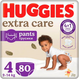 Huggies Extra Care 4, 80 шт