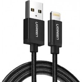 UGREEN US199 USB Type-A to Lightning MFi 1.5m Black (60157)