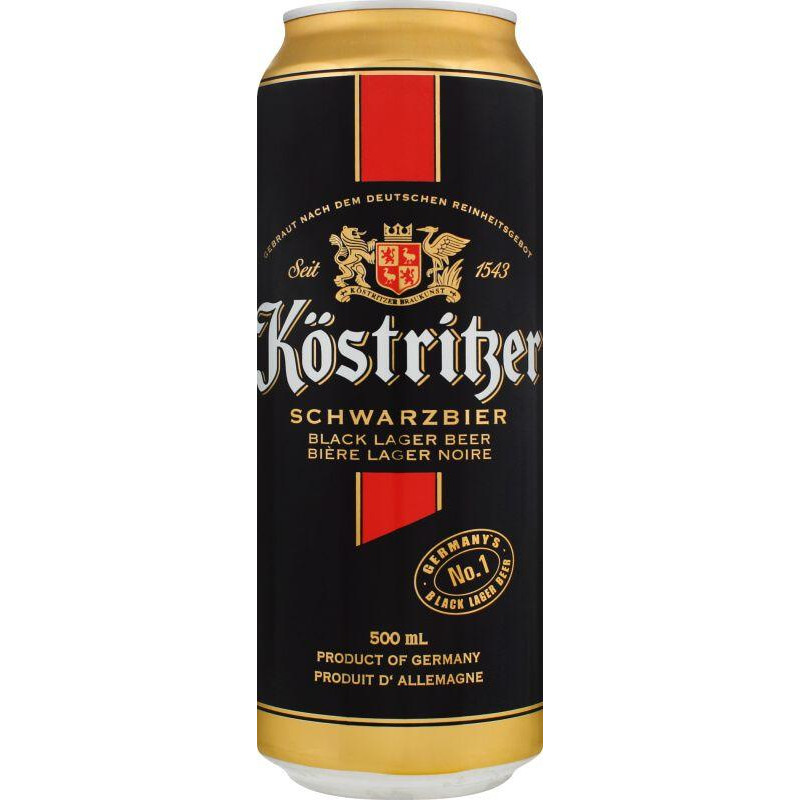 Kostritzer Пиво "" Schwarzbier, in can, 0.5 л (4014964112514) - зображення 1