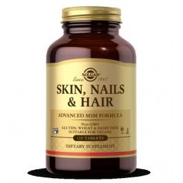   Solgar Skin, Nails & Hair Advanced MSM Formula 120 табл