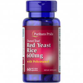   Puritan's Pride Red Yeast Rice & Policosanol 60 Капсул