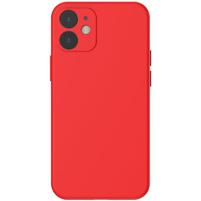 Baseus Liquid Silica Gel iPhone 12 Mini Red (WIAPIPH54N-YT09) - зображення 1