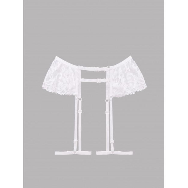  Мереживні гартери Panties Pegasus (арт.420) One Size White - зображення 1