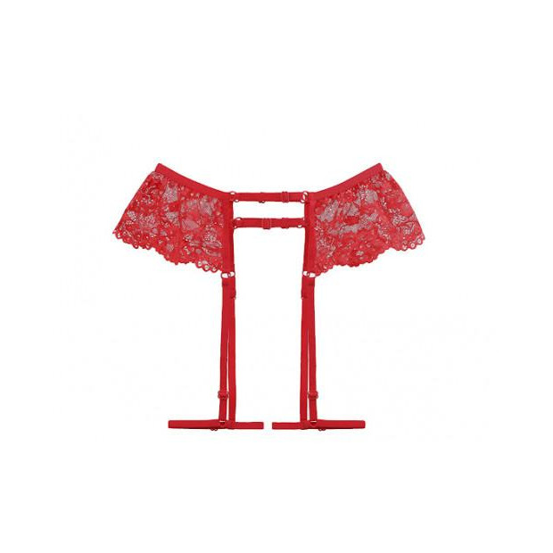  Мереживні гартери Panties Pegasus (арт.420) One Size Red - зображення 1