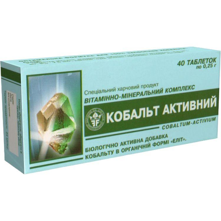 Elit-Pharm Кобальт активний  40 таблеток (0.25 г) - зображення 1
