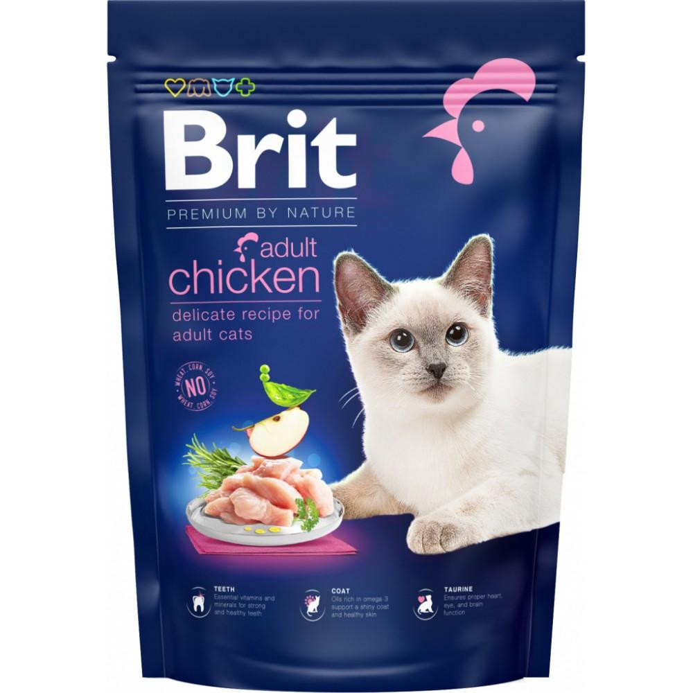 Brit Premium Cat Adult Chicken 0,8 кг (8595602553044) - зображення 1