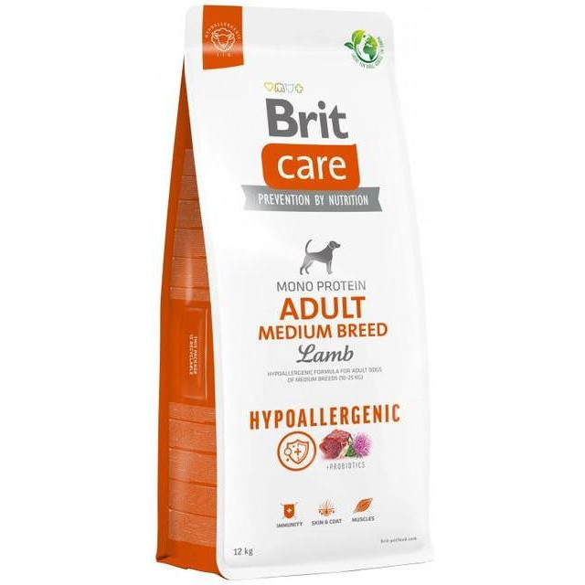 Brit Care Hypoallergenic Adult Medium Breed Lamb 12 кг (172216) - зображення 1