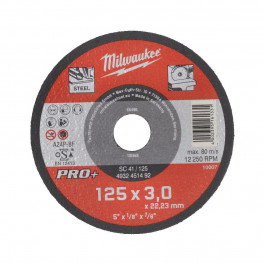   MILWAUKEE PRO+ (125х3х22.2 мм, прямой) 4932451492