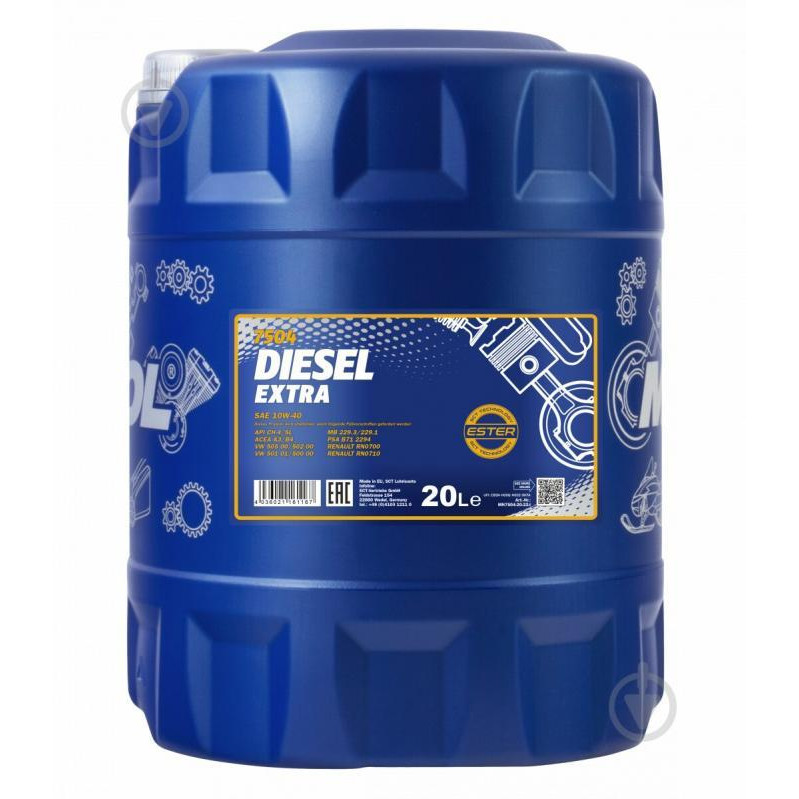 Mannol Diesel Extra 10W-40 20л - зображення 1