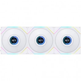 Lian Li Uni Fan TL LCD 120 White 3-Pack (G99.12TLLCD3W.00)
