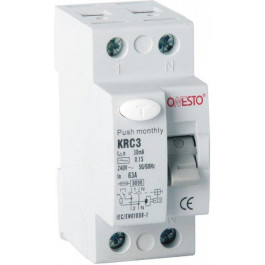   Onesto KRC3 1п+N 25А RCD 30mA тип AC (6990150200211)