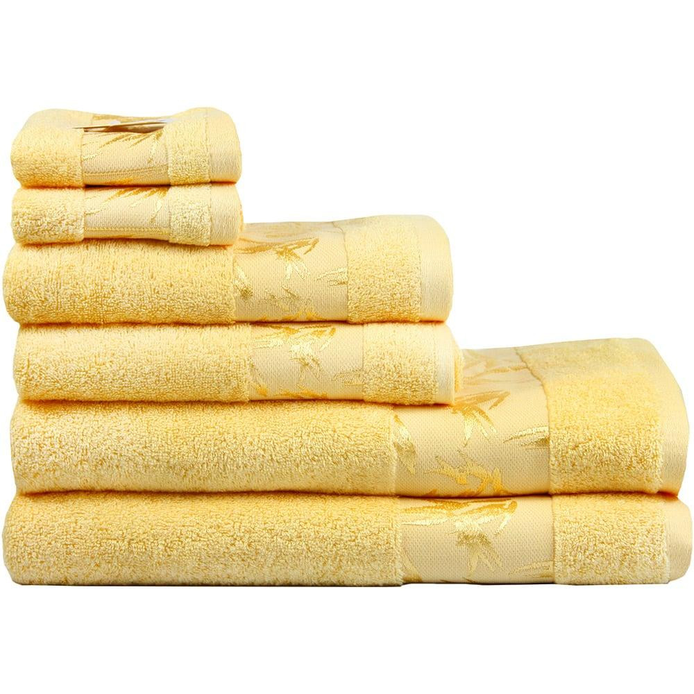Maisonette Махровое полотенце Bamboo 76х152 Желтый (8699965120940) - зображення 1