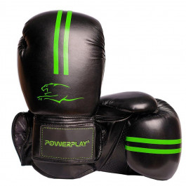 PowerPlay Боксерские перчатки 3016 10oz Black/Green (PP_3016_10oz_Black/Green)