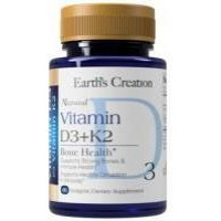 Earth's Creation Vitamin D3 + K2 Вітаміни Д3+К2 60 м'яких капсул