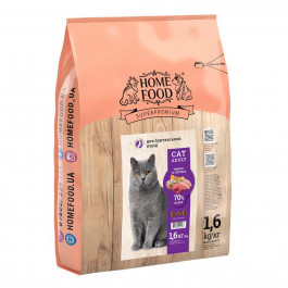 Home Food Корм для взрослых кошек Британской породы индейка-телятина 1,6 кг (4820235020187)