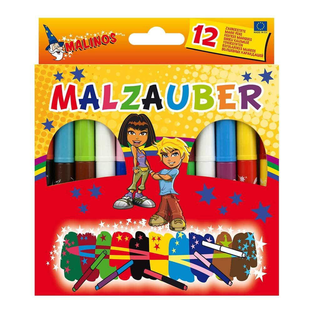 Malinos Фломастеры волшебные меняющие цвет Malzauber 12 шт MA-300005 - зображення 1