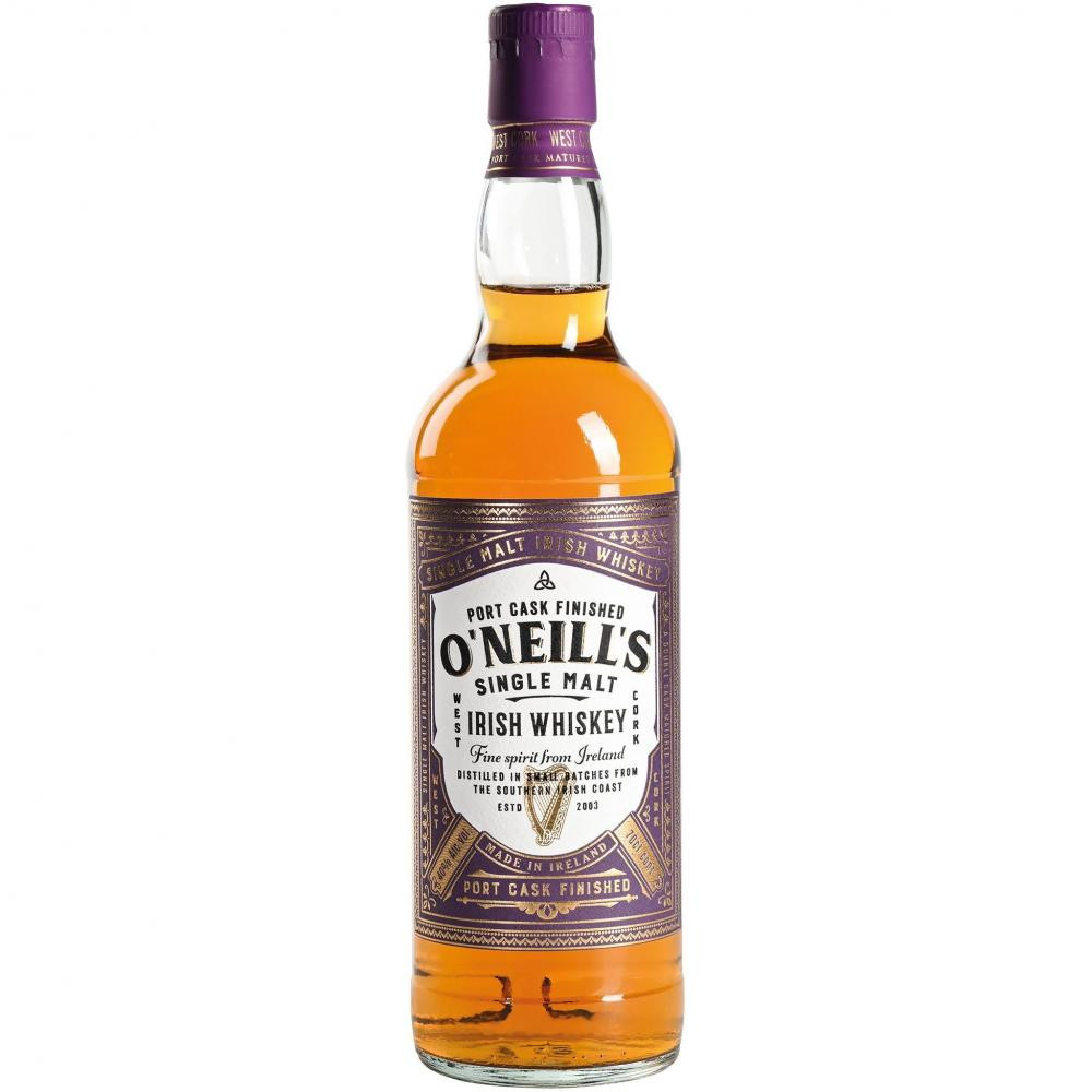 ONeills Віскі  Port Cask Finished Single Malt Irish Whiskey 40% 0.7 л (5391524714326) - зображення 1