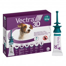 Ceva Sante Краплі  VECTRA 3D (Вектра 3D) на загривку від зовнішніх паразитів для собак вагою від 4 до 10 кг – 3