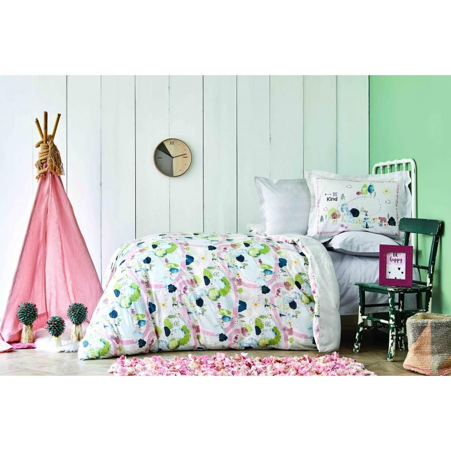 Karaca Home Комплект постельного белья подростковый ранфорс Forest Yesil 2020-2 (2000022245814) - зображення 1