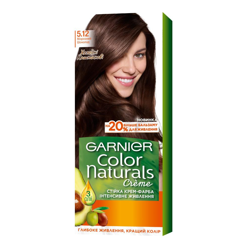 Garnier Краска для волос  Color Naturals 5.12 Морозный шоколад 112мл (3600542335775) - зображення 1