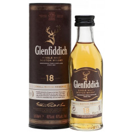   Glenfiddich Віскі 18 Years Old, in tube, 50 мл (5010327326214)