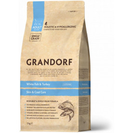 Grandorf Adult Indoor White fish & Brown Rise 0,4 кг (5407007851256)