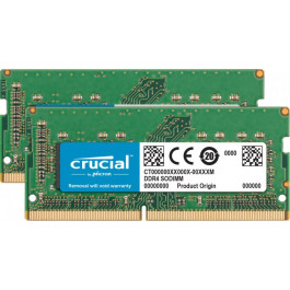 Crucial 16 GB (2x8GB) SO-DIMM DDR4 2666 MHz (CT2K8G4S266M)