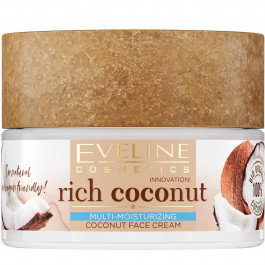 Eveline Увлажняющий крем для лица  Cosmetics Rich Coconut Face Cream Обогащенный кокосовым маслом 50 мл (590