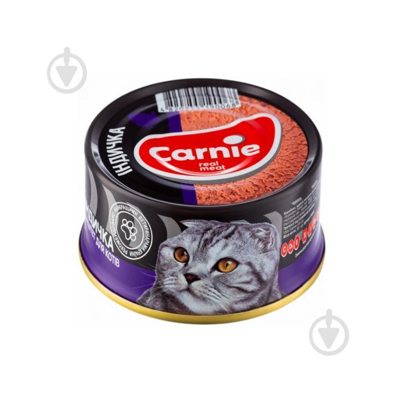 Carnie Паштет м'ясний для кішок  з індичкою 90 г (4820255190501) - зображення 1