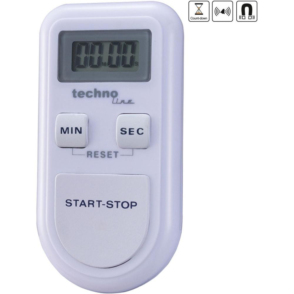 Technoline Таймер кухонный  KT100 Magnetic White (KT100) - зображення 1