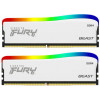 Kingston FURY 32 GB (2x16GB) DDR4 3600 MHz Beast RGB Special Edition White (KF436C18BWAK2/32) - зображення 1