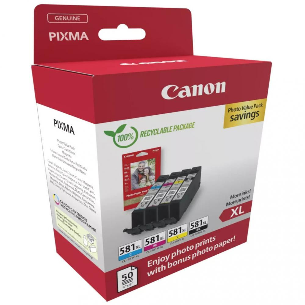 Canon CLI-581XL PBK,C,M,Y,GY (2052C006) - зображення 1