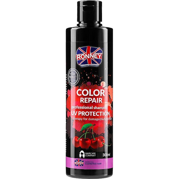 Ronney Шампунь  Color Repair Cherry Захист кольору для фарбованого волосся з UV фільтром 300 мл (5060589155 - зображення 1