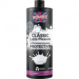 Ronney Шампунь  Classic Latte Pleasure з протеїнами для всіх типів волосся 1000 мл (5060589154636)
