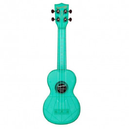   Kala WATERMAN FLUORESCENT BLUE SOPRANO UKULELE