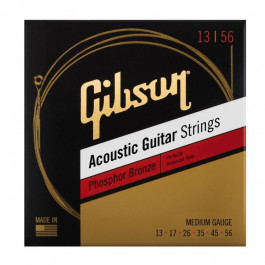   Gibson SAG-PB13 PHOSPHOR BRONZE ACOUSTIC GUITAR STRINGS 13-56 ULTRA-LIGHT